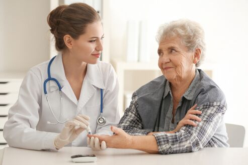 Doktor ve diyabet hastası